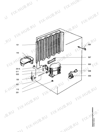 Взрыв-схема холодильника Aeg S1759-6E - Схема узла Refrigerator cooling system